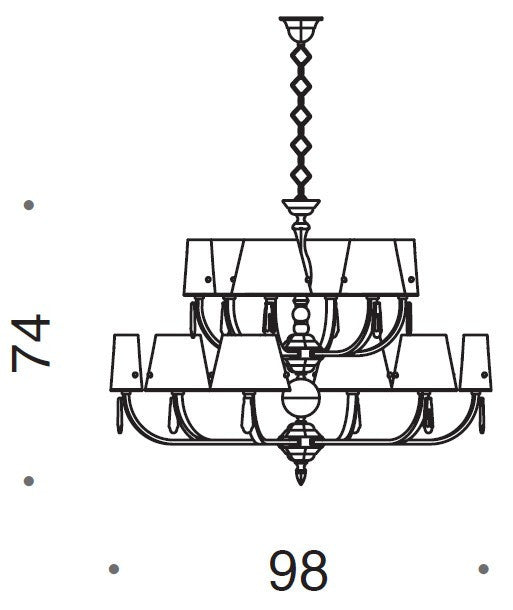 Boheme 12 Light Chandelier