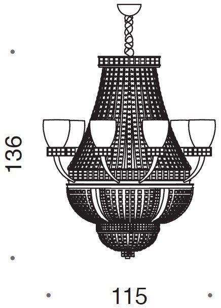 Victoria 18 Light Chandelier