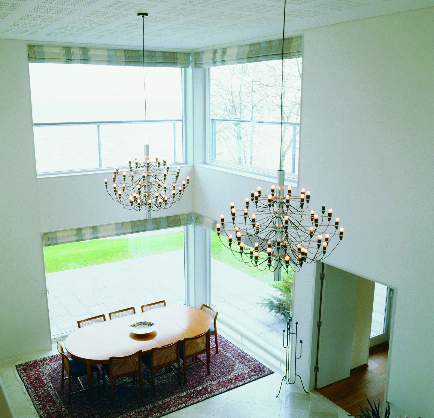 FLOS 2097/50 Suspension In Polished Brass With Clear LED Bulbs Included - ID 9897