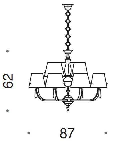 Boheme 9 Light Chandelier