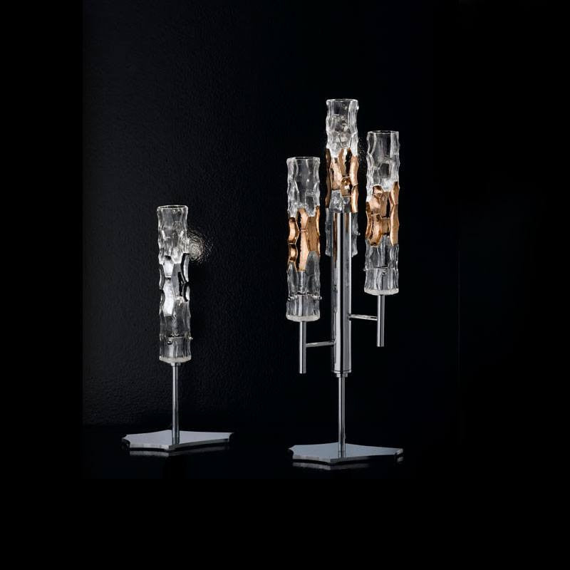 Bamboo Murano Glass 3 Light Table Lamp