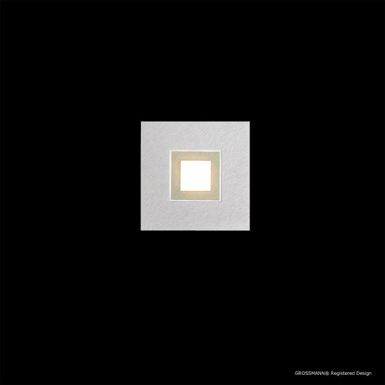 Grossmann KARREE Aluminium One Lamp Wall / Ceiling Light - Colour Frame Options