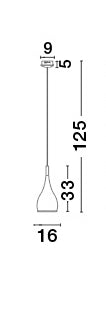 CIO Copper Metal Single Pendant - ID 7678 - EX-DISPLAY