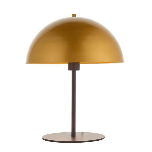 Mid-Century Style Soft Gold & Bronze Table Lamp - ID 11133