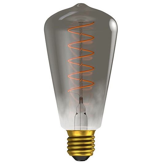 Gunmetal Squirrel Cage Spiral Filament Lamp Cool White 4000K 4W LED E27 (ES) dimmable - ID 11307