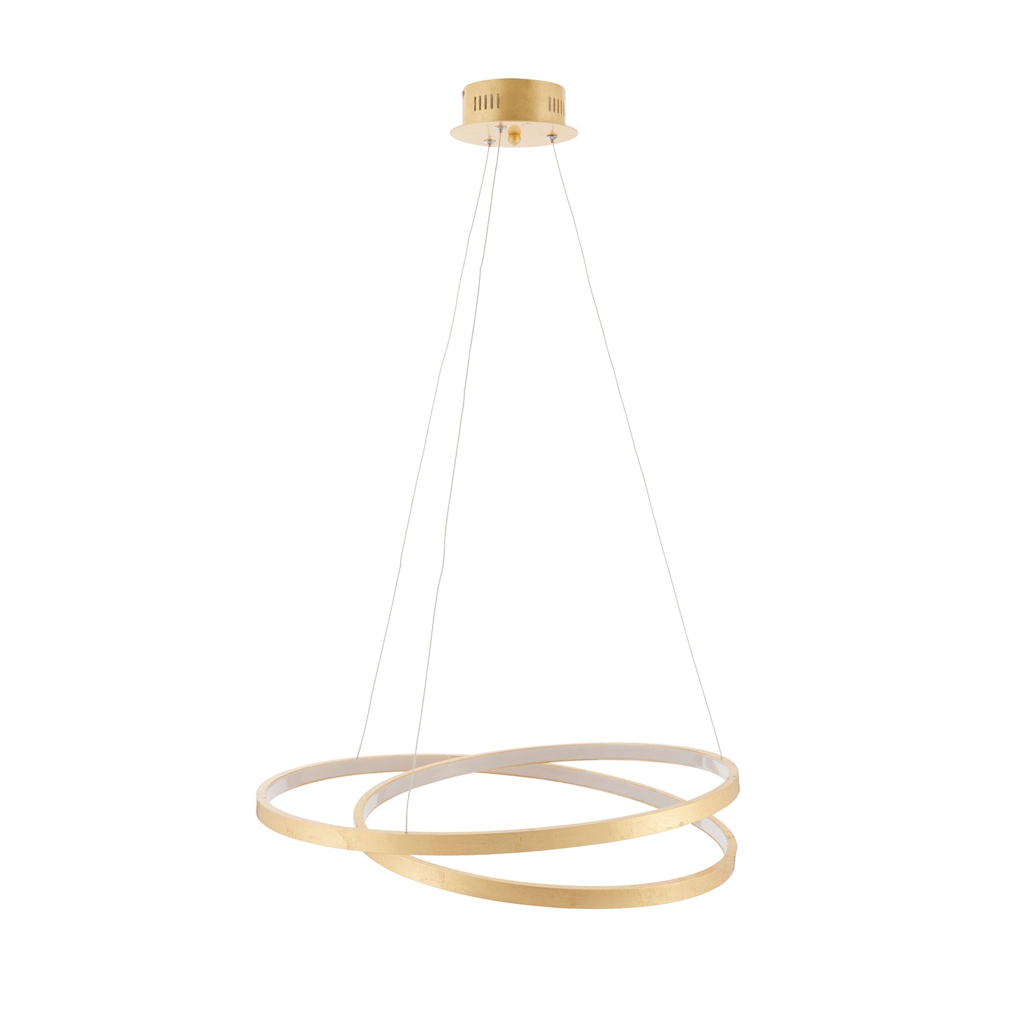 Gold leaf LED Loop Pendant ID 11888