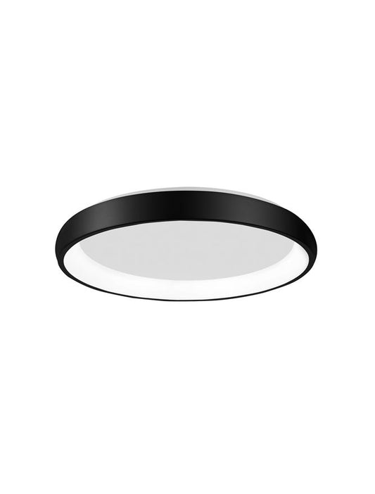 ALB Sandy Black Aluminium & Acrylic Dimmable Inner Light Ring Flush Medium - ID 10386