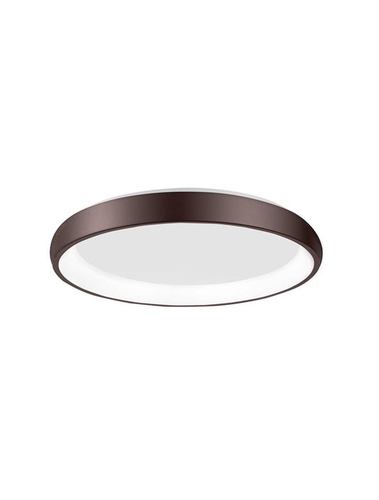 ALB Coffee Brown Aluminium & Acrylic Dimmable Inner Light Ring Flush Medium - ID 10384