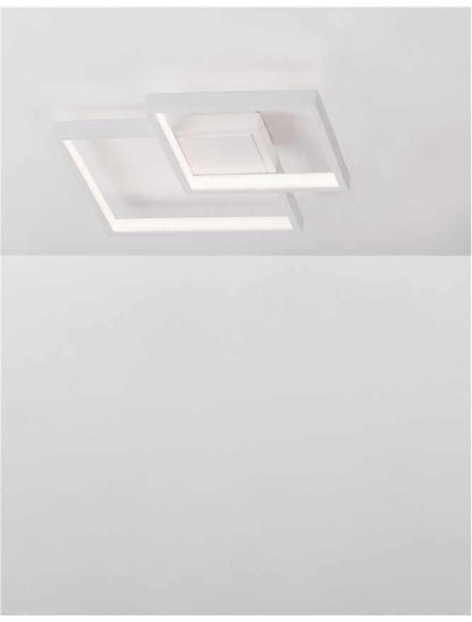 BIL White Aluminium & Acrylic Right Angle Small Ceiling Light - ID 10576