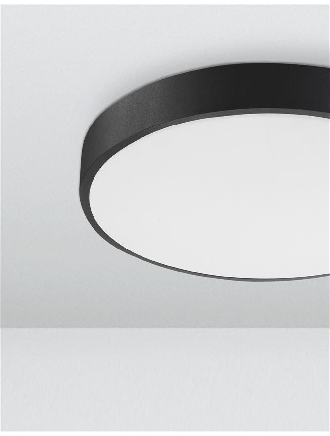 HAD Diffused Sandy Black Aluminium Ceiling Disc Light - ID 10590