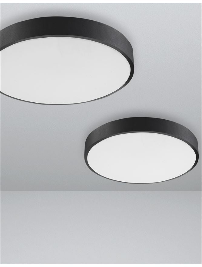 HAD Diffused Sandy Black Aluminium Ceiling Disc Light - ID 10590