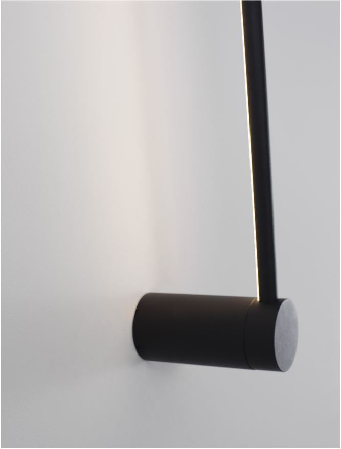 ADE Sandy Black Aluminium & Acrylic LED Rod Wall Light - ID 11865