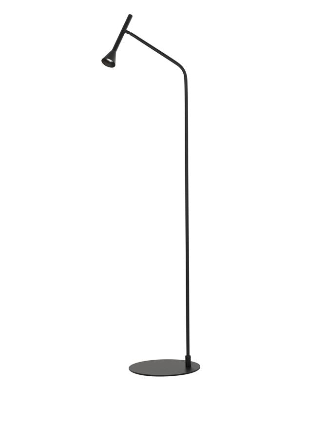 NAV Black Steel & Aluminium Cone Head Floor Lamp - ID 10142