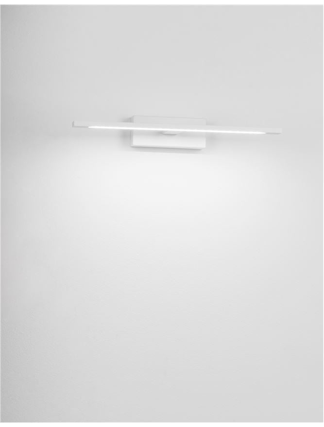 MON 41.5cm White Single Arm LED Bathroom Wall Light - ID 10973