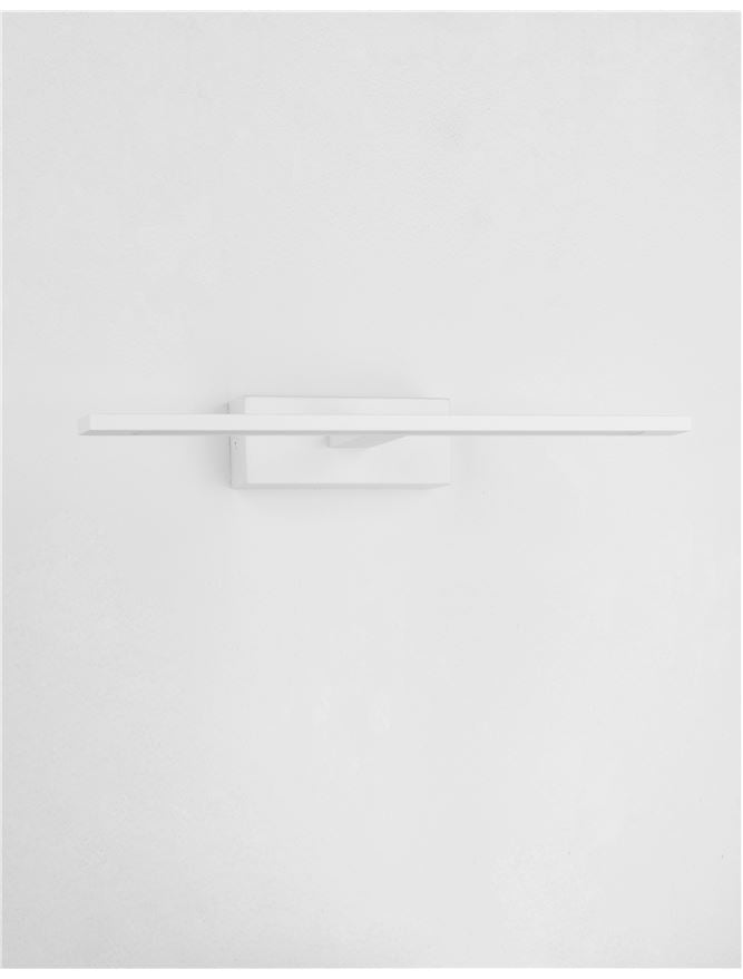 MON 41.5cm White Single Arm LED Bathroom Wall Light - ID 10973