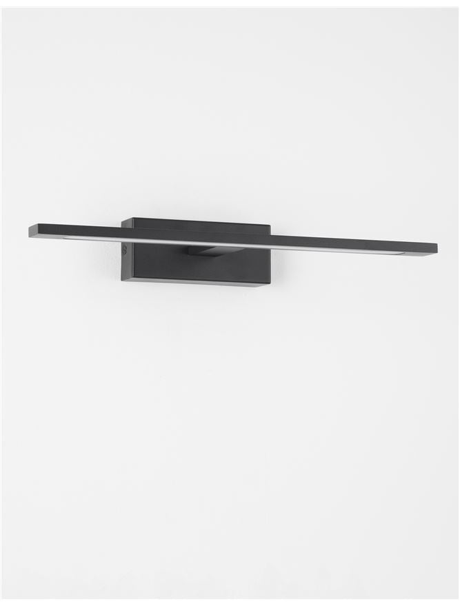 MON 41.5cm Black Single Arm LED Bathroom Wall Light - ID 10975