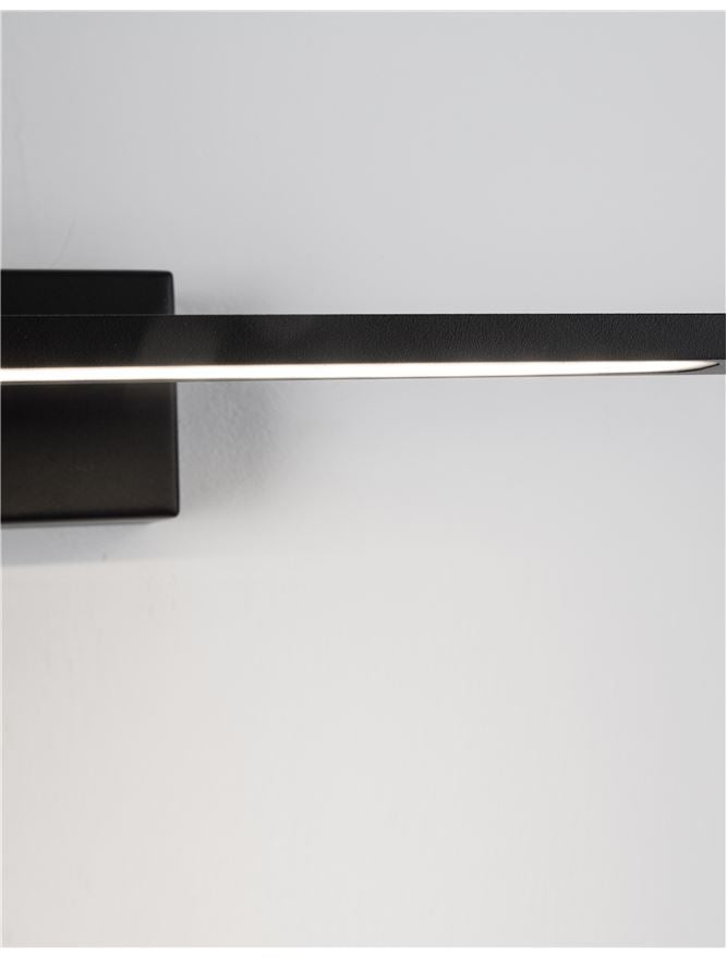 MON 41.5cm Black Single Arm LED Bathroom Wall Light - ID 10975