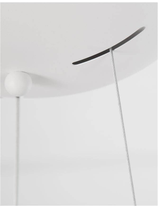 VOL White Metal Tapered Drum With Acrylic Diffused Inner Pendant - ID 10448