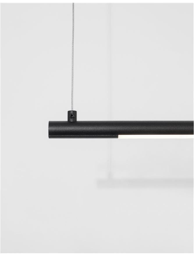 ELE Sandy Black Aluminium Linear Pendant - ID 11356