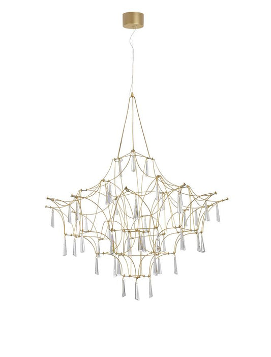 GOR Gold Wire Mesh LED Chandelier - ID 10060