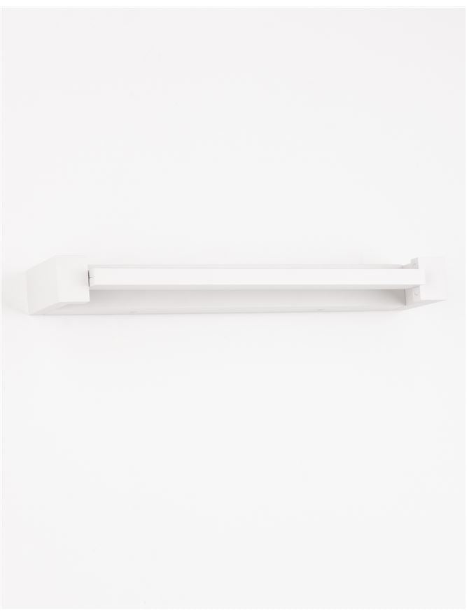 LIN Sandy White Aluminium & Acrylic Rotating Short Linear Wall Light - ID 10359