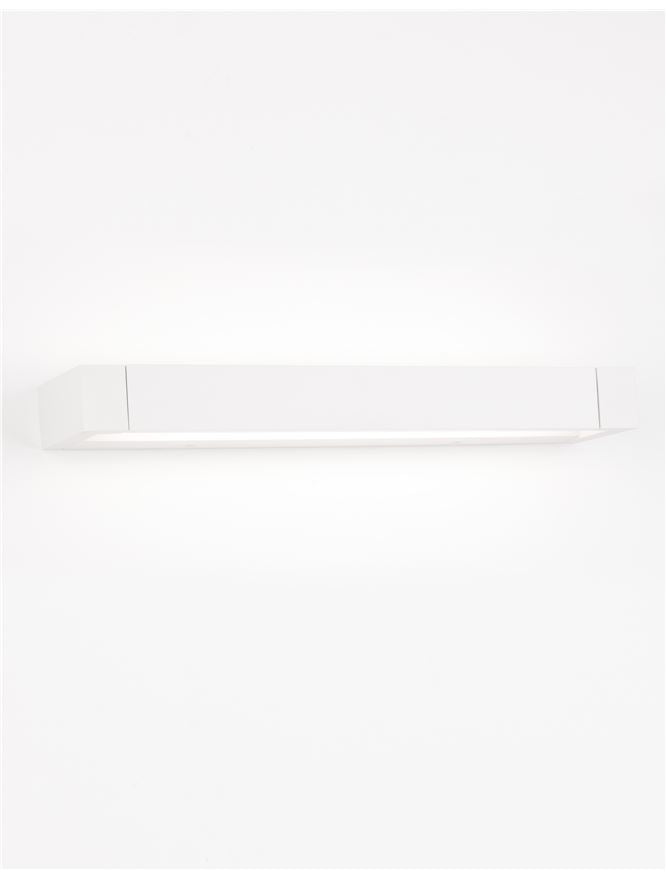 LIN Sandy White Aluminium & Acrylic Rotating Short Linear Wall Light - ID 10359