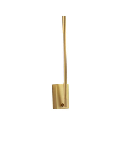 RAC Gold Metal & Acrylic Tubular Adjustable Single Wall Light - ID 10101