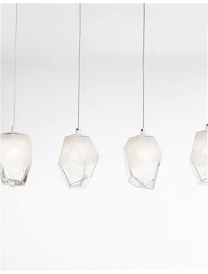 ICE Gradient Glass 5 Lamp Linear Bar Pendant Pendant - ID 10627