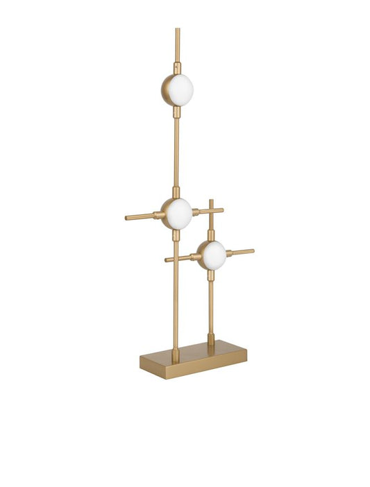 ATO Black & Gold Metal & Acrylic 3 Lamp Molecule Table Light - ID 10081