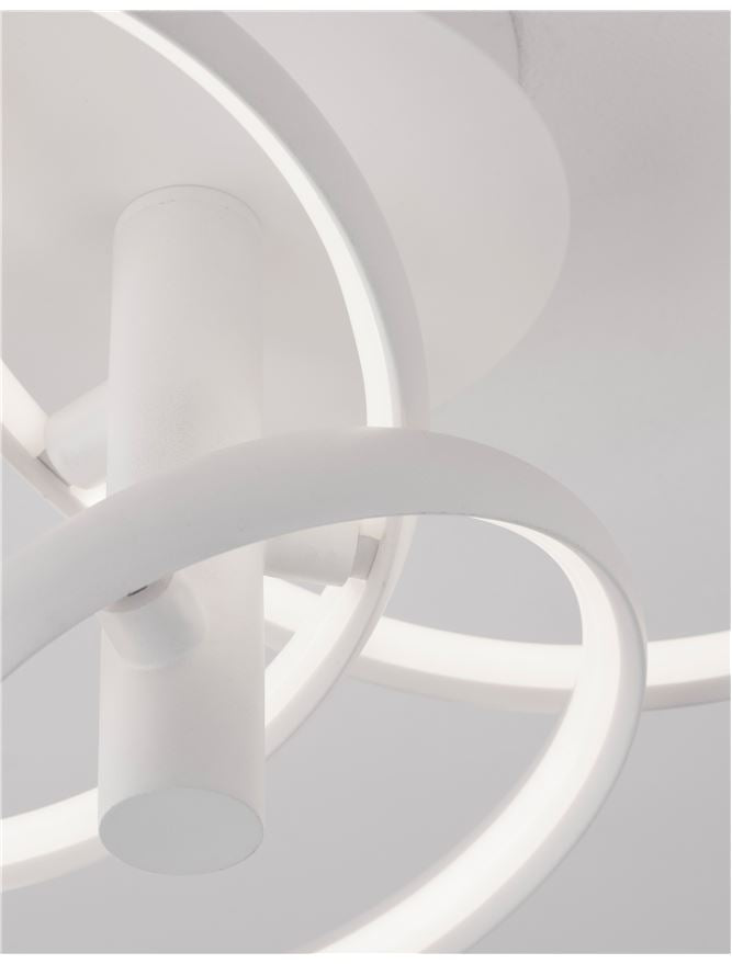 EMI Sandy White Aluminium & Acrylic Adjustable Ceiling Light - ID 10323