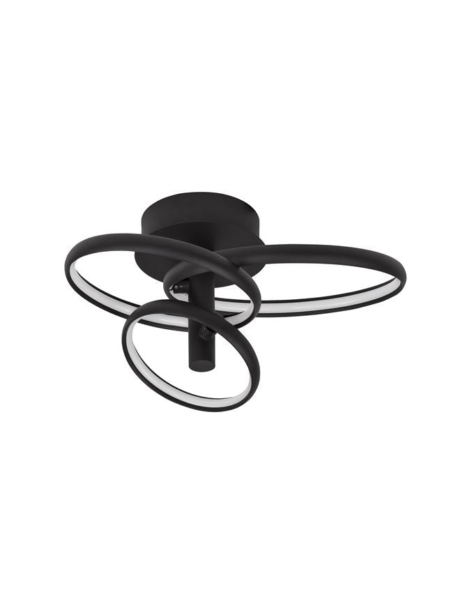 EMI Sandy Black Aluminium & Acrylic Adjustable Ceiling Light - ID 10584