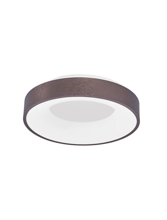 RAN Brushed Coffee Aluminium & Acrylic Dimmable Warm Light Ring Flush Small - ID 10614