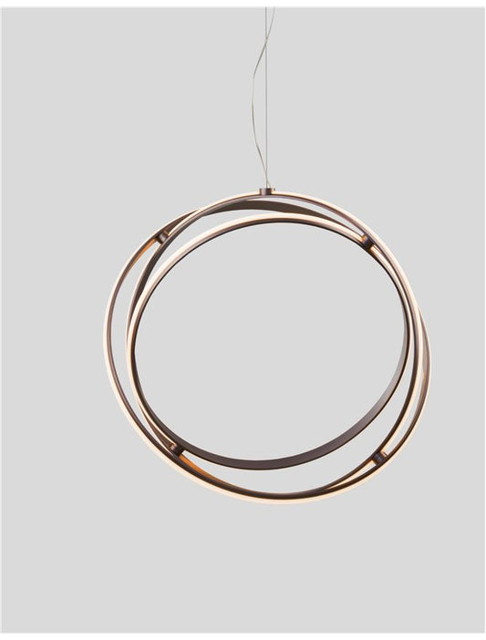 PER Black Purple Aluminium & Acrylic Large Adjustable Pendant - ID 10367