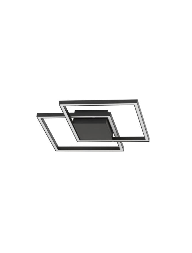 BIL Matt Black Aluminium & Acrylic Right Angle Small Ceiling Light - ID 10570