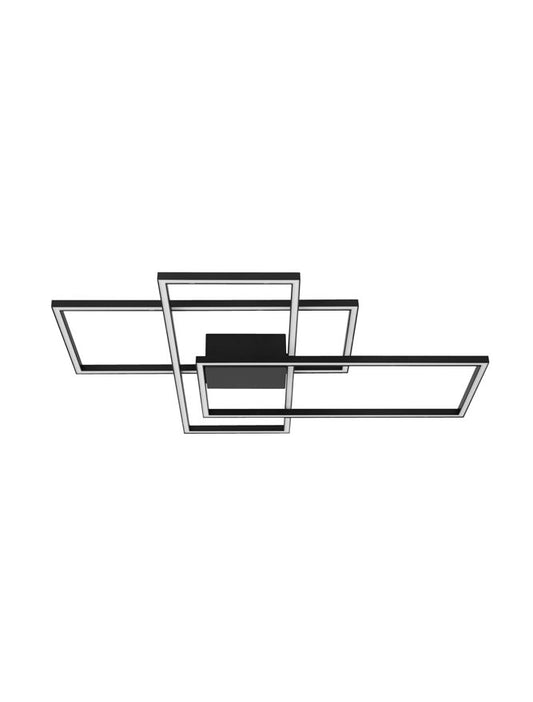 BIL Matt Black Aluminium & Acrylic Right Angle Large Ceiling Light - ID 10572