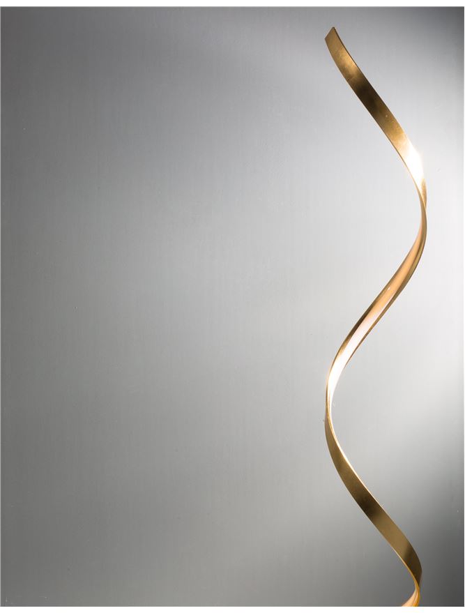 LEO Gold Leaf & Acrylic Vertical Twist Floor Lamp - ID 10468