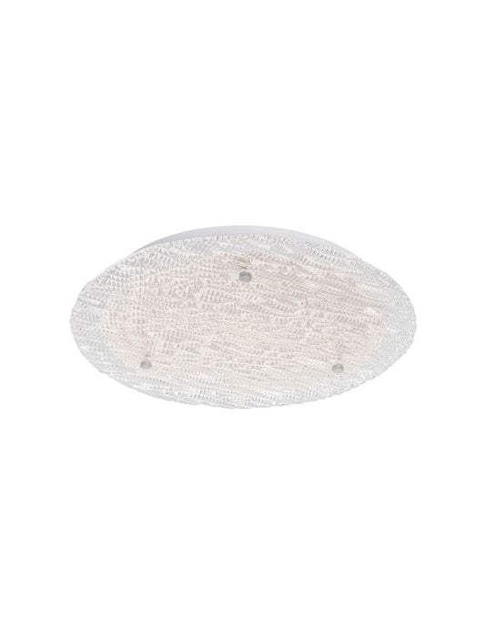 WIN Decorative Textured Glass Flush Medium Ceiling Light - ID 10622