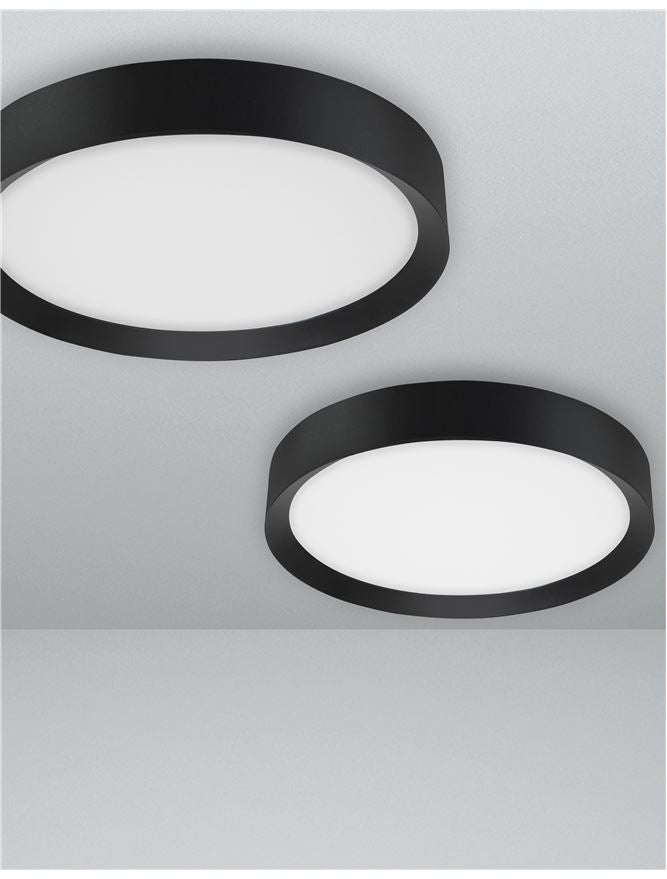 LUT Diffused Sandy Black Aluminium Domed Ceiling Light - ID 10594