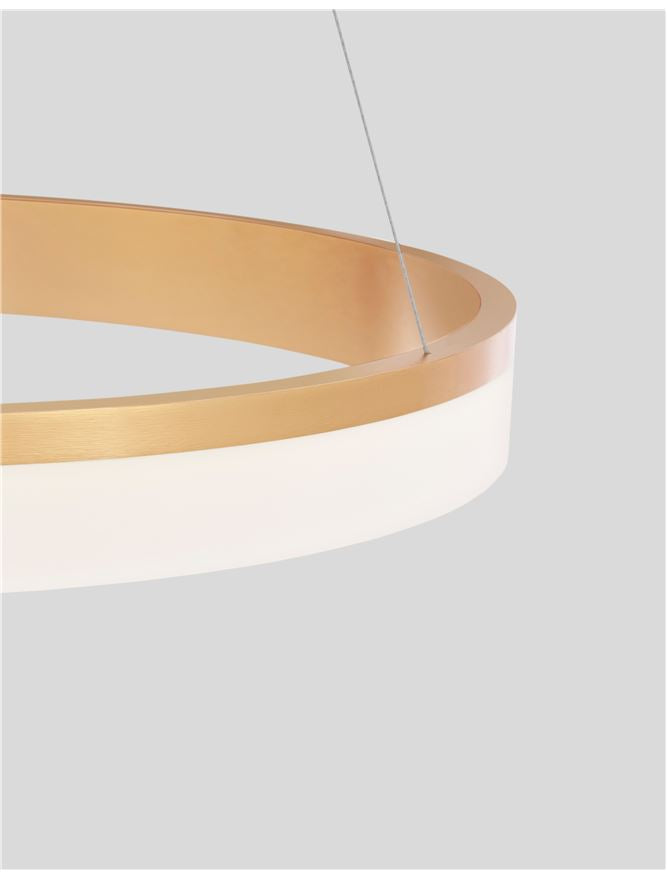 COU Bronze & Acrylic Single Ring Pendant Small - ID 10074