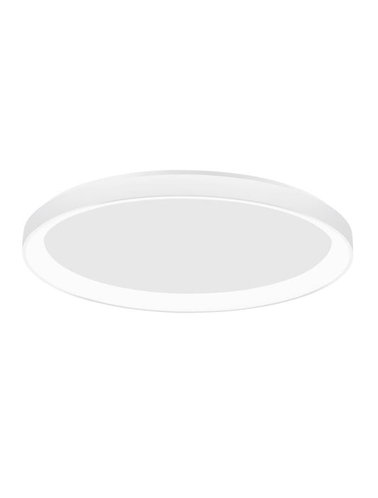 PER Dimmable Sandy White Aluminium & Acrylic Thin 38cm Ring Flush Small - ID 10608