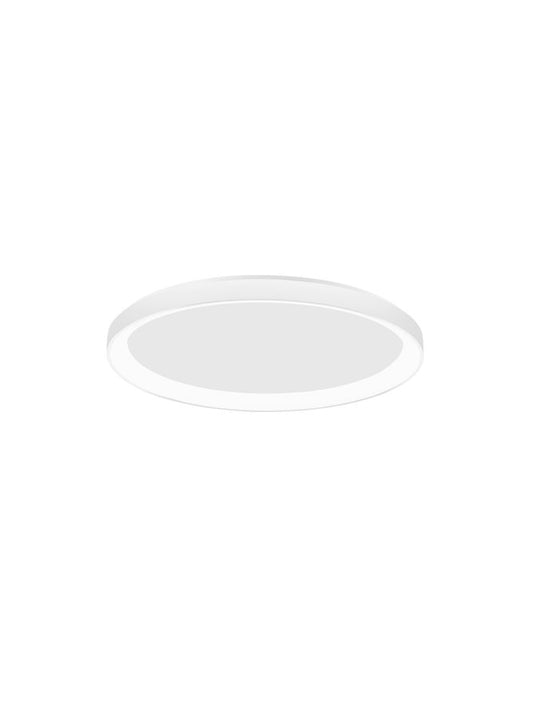 PER Dimmable Sandy White Aluminium & Acrylic Thin 48cm Ring Flush Medium - ID 10609