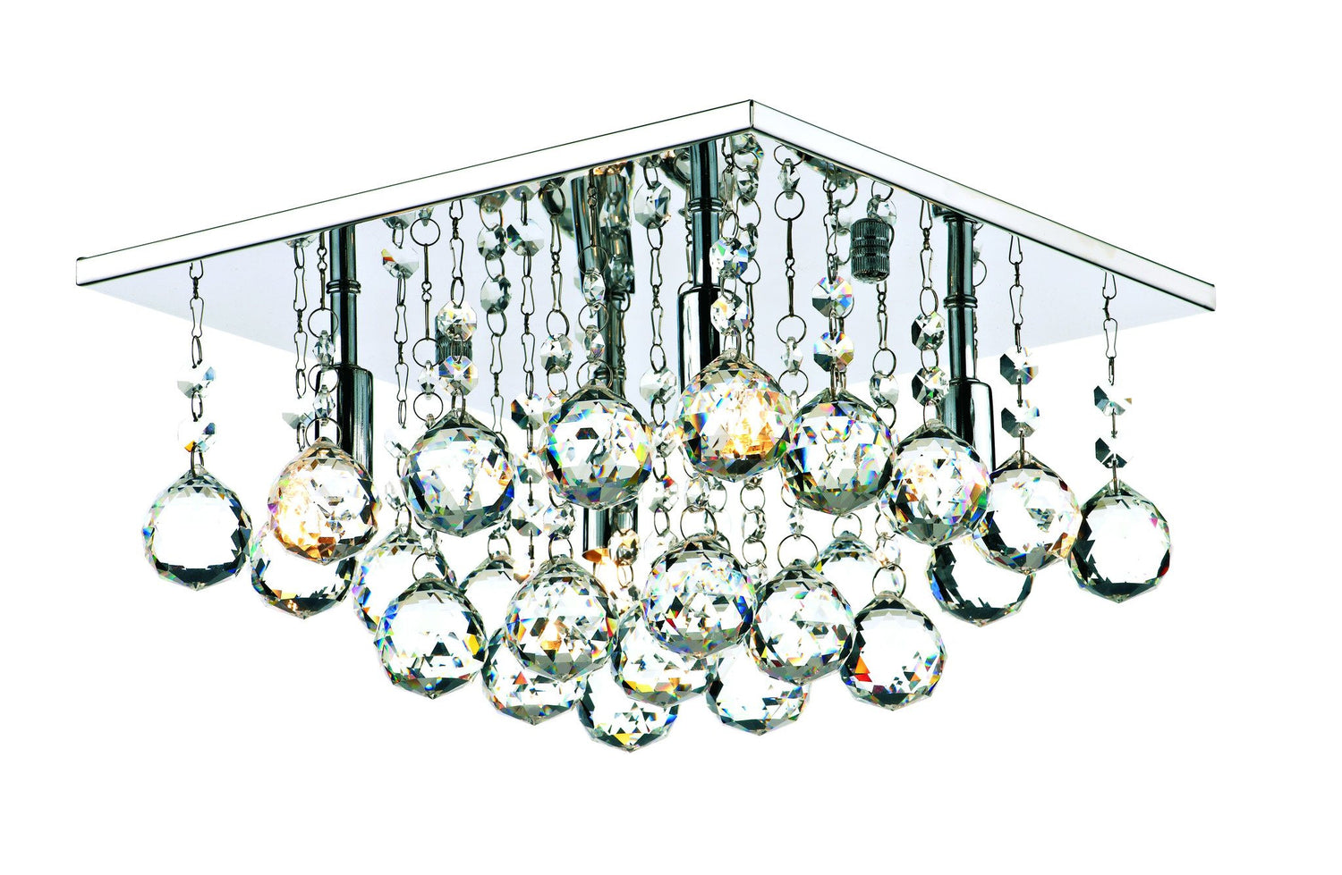 ID 2033 Chrome 4 Lamp Ceiling Light - London Lighting - 1