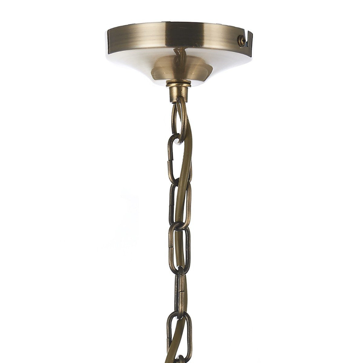 Ambassador Antique Brass 5 Arm Pendant Light - London Lighting - 3