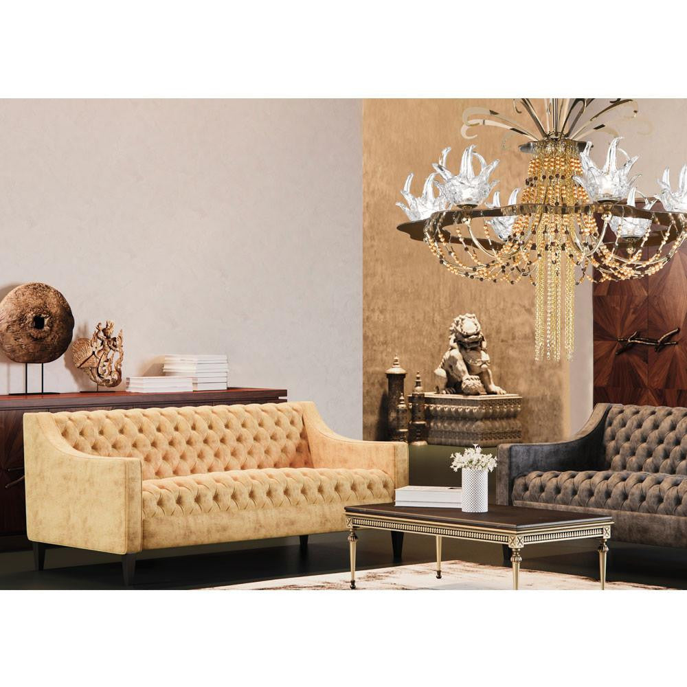 Exotic 9 Light Murano Glass Chandelier