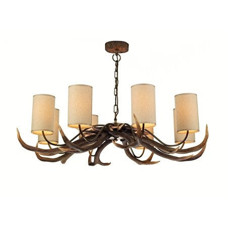 Antler Rustic 8 Lights Pendant Light - London Lighting - 1