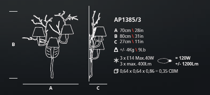 Serip Fascinium 5 Bespoke Wall sconce - London Lighting - 2