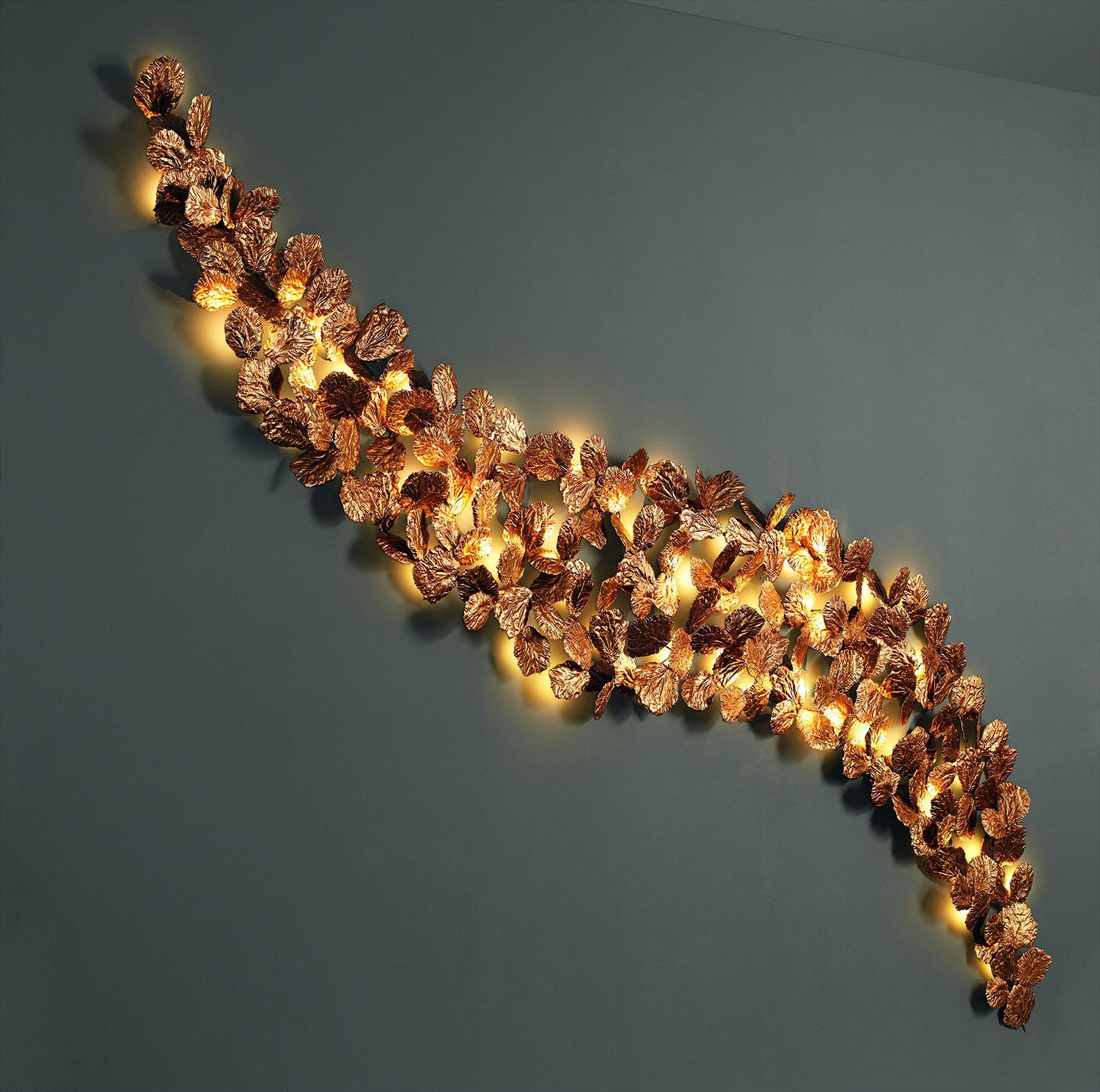 Serip Pathleaf Bespoke Serpentine Wall Sconce - London Lighting - 1