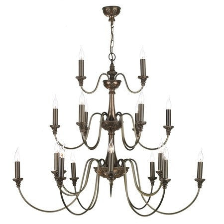 Bailey Rich Bronze 21 Lights Pendant Light - London Lighting - 1