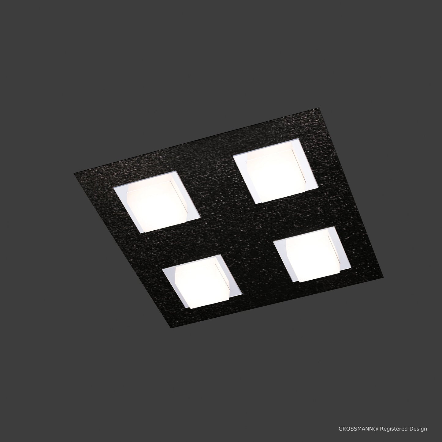 Grossmann BASIC Four Lamp Square Ceiling Light - Colour Options