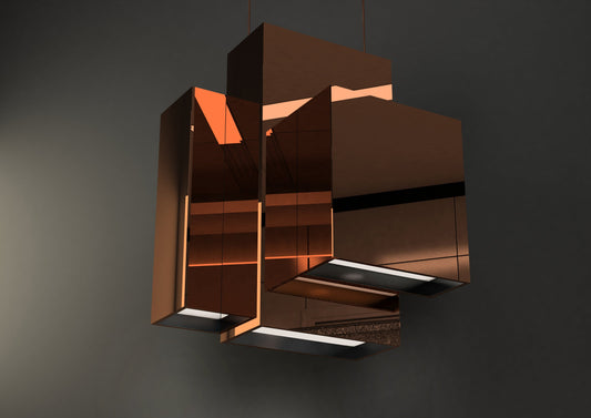 Quasar Blox Suspension Pendant In Copper  - ID 8994